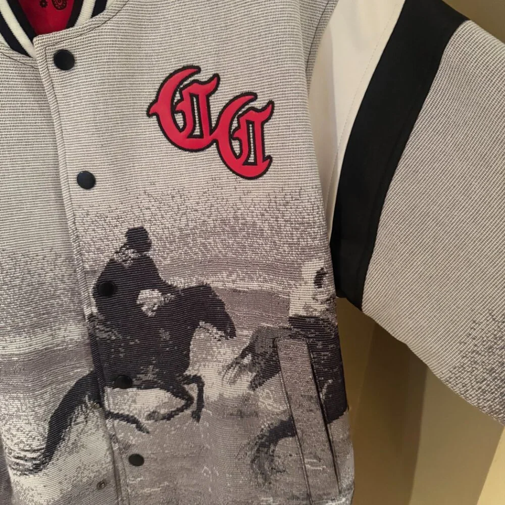 Compton Cowboys x Forever 21 Men’s Varsity Jacket – Large – Western Horseback Gr - Picture 4 of 16